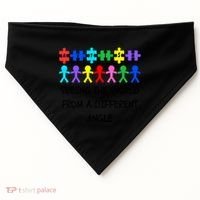 Autism Seeing The World From A Different Angle Awareness2024 Gift USA-Made Doggie Bandana thumb 0