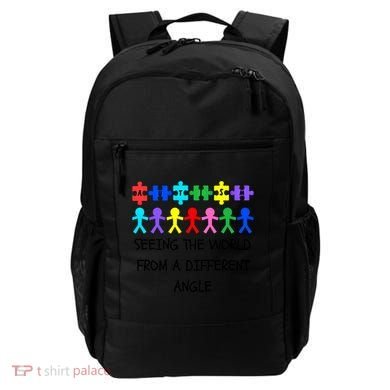 Autism Seeing The World From A Different Angle Awareness2024 Gift Backpack