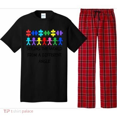 Autism Seeing The World From A Different Angle Awareness2024 Gift Pajama Set