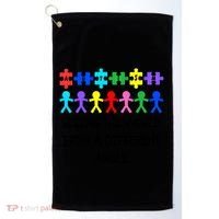 Autism Seeing The World From A Different Angle Awareness2024 Gift Golf Towel thumb 0