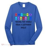 Autism Seeing The World From A Different Angle Awareness2024 Gift Long Sleeve Shirt thumb 0