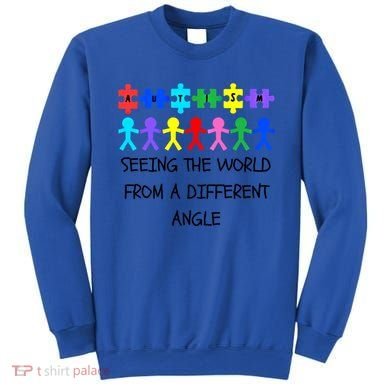Autism Seeing The World From A Different Angle Awareness2024 Gift Sweatshirt