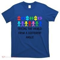 Autism Seeing The World From A Different Angle Awareness2024 Gift T-Shirt thumb 0