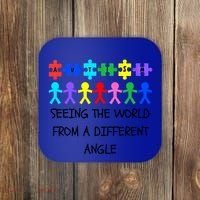 Autism Seeing The World From A Different Angle Awareness2024 Gift Coaster thumb 0
