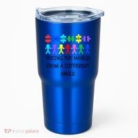 Autism Seeing The World From A Different Angle Awareness2024 Gift Tumbler thumb 0
