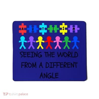 Autism Seeing The World From A Different Angle Awareness2024 Gift Mousepad