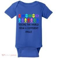 Autism Seeing The World From A Different Angle Awareness2024 Gift Baby Bodysuit thumb 0