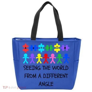 Autism Seeing The World From A Different Angle Awareness2024 Gift Tote Bag