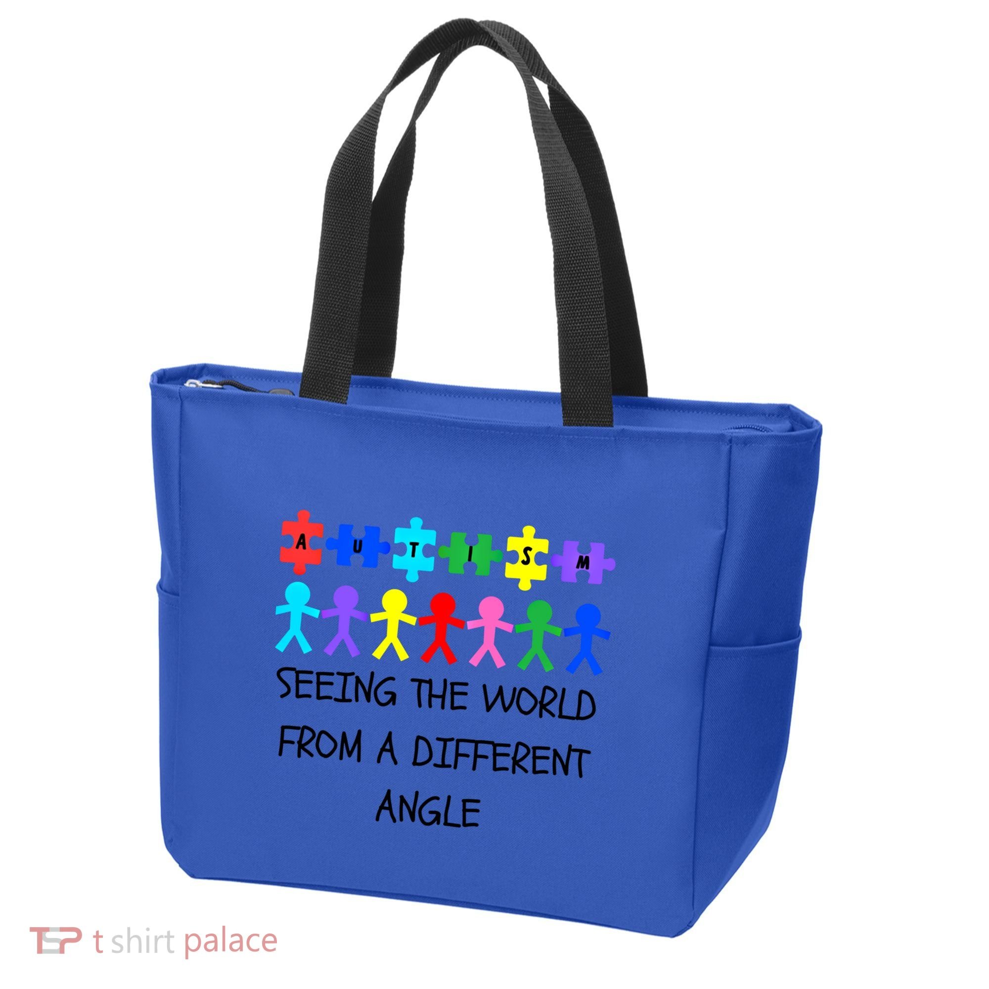 Autism Seeing The World From A Different Angle Awareness2024 Gift Tote Bag