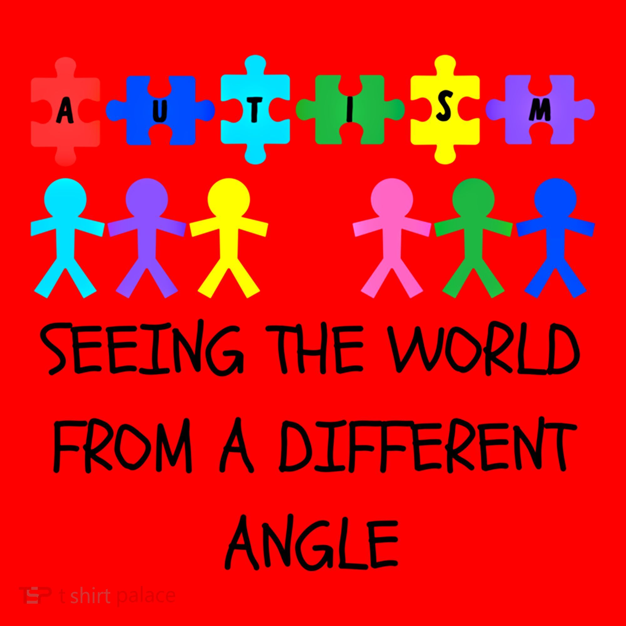 Autism Seeing The World From A Different Angle Awareness2024 Gift Santa Hat