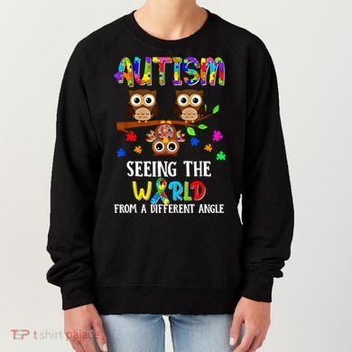 Autism Seeing The World From A Different Angle Gift Women's Sweatshirt