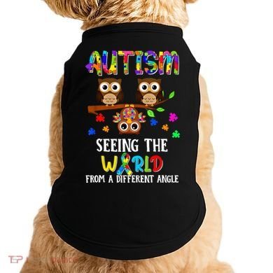 Autism Seeing The World From A Different Angle Gift Doggie Tank