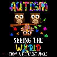 Autism Seeing The World From A Different Angle Gift Backpack thumb 2