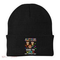 Autism Seeing The World From A Different Angle Gift Beanie thumb 0
