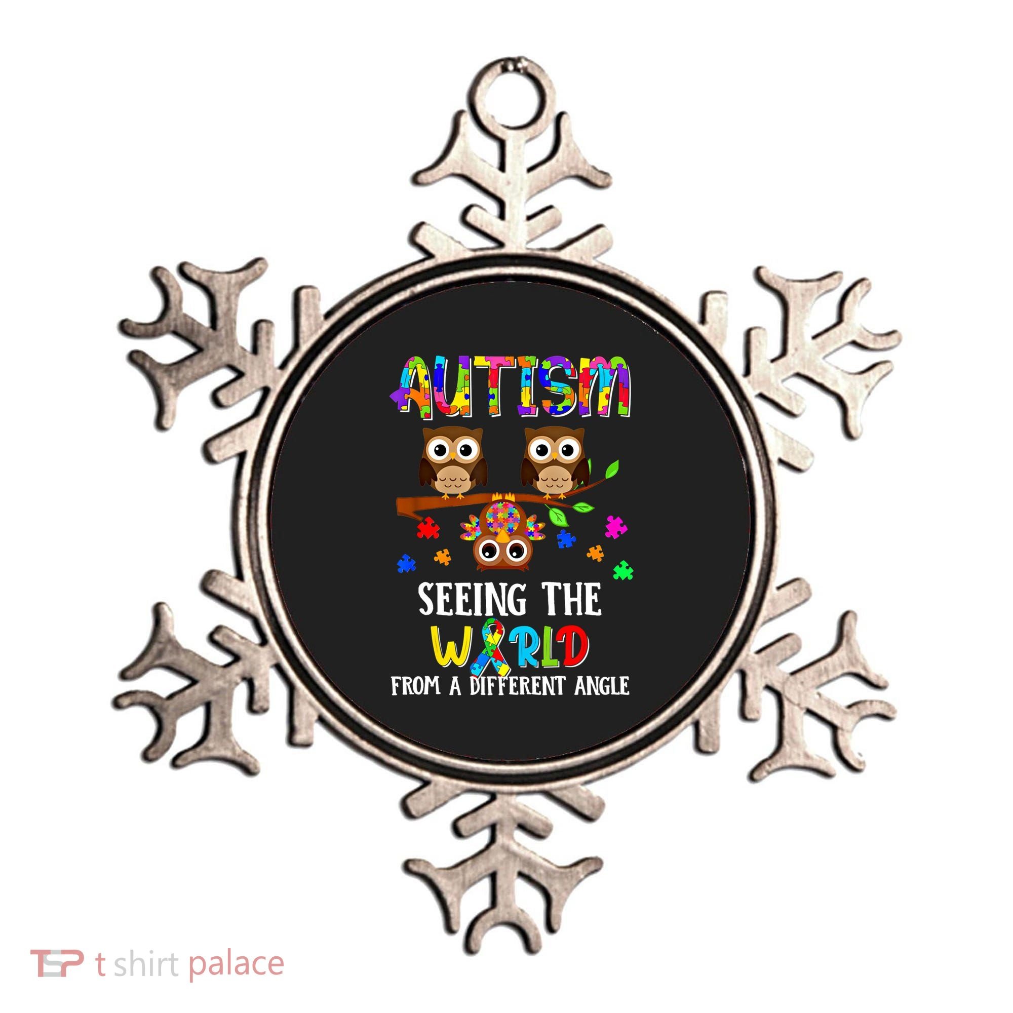 Autism Seeing The World From A Different Angle Gift Ornament