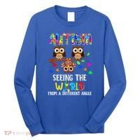 Autism Seeing The World From A Different Angle Gift Long Sleeve Shirt thumb 0