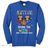 Autism Seeing The World From A Different Angle Gift Sweatshirt thumb 0