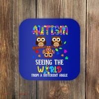 Autism Seeing The World From A Different Angle Gift Coaster thumb 0
