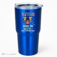 Autism Seeing The World From A Different Angle Gift Tumbler thumb 0