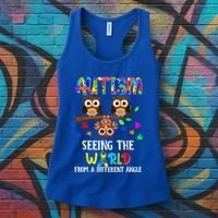 Autism Seeing The World From A Different Angle Gift Women's Tank Top thumb 3