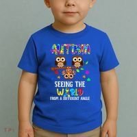 Autism Seeing The World From A Different Angle Gift Toddler T-Shirt thumb 2