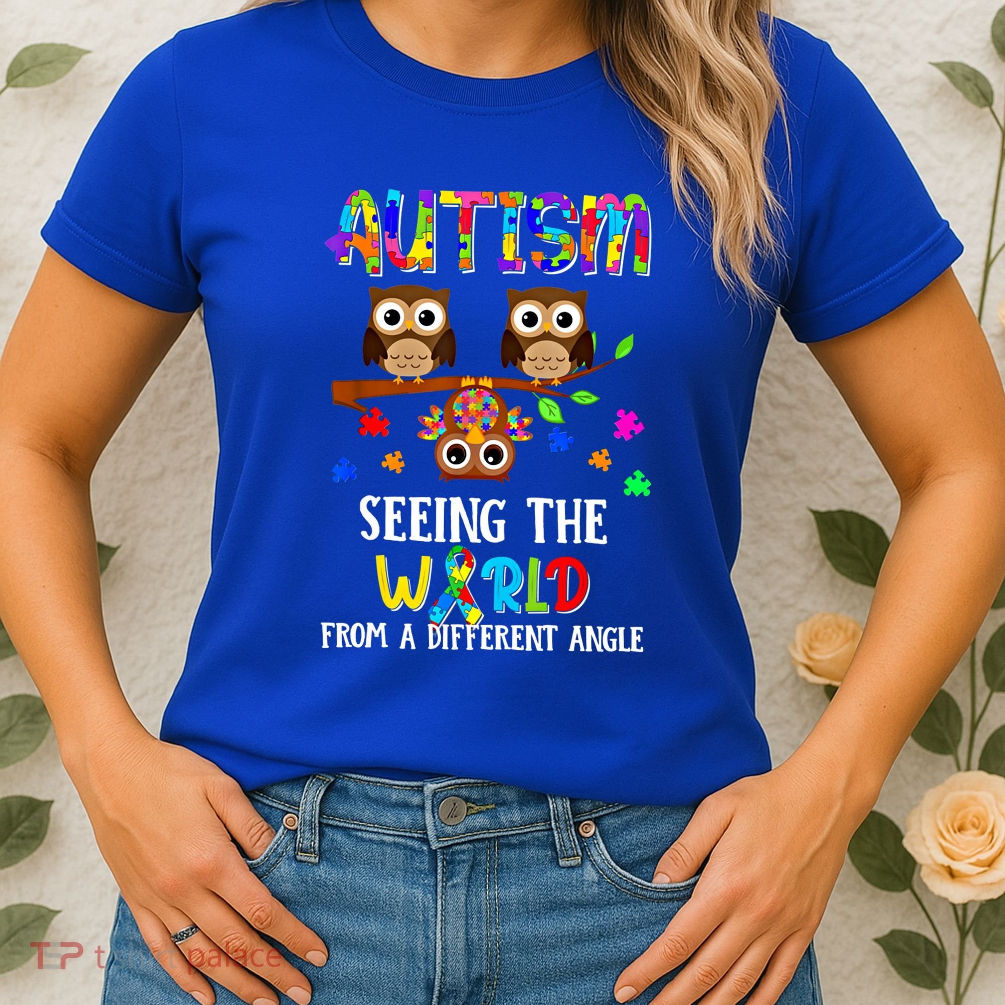 Autism Seeing The World From A Different Angle Gift Women's T-Shirt