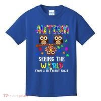 Autism Seeing The World From A Different Angle Gift Kids T-Shirt thumb 0