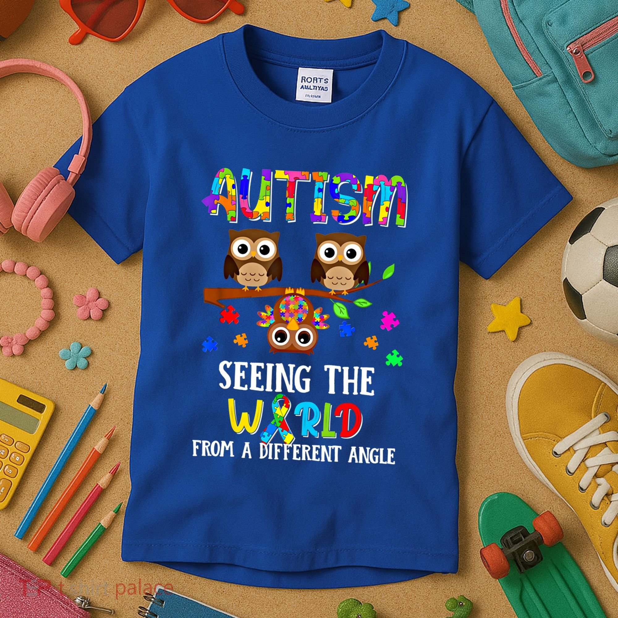 Autism Seeing The World From A Different Angle Gift Kids T-Shirt