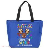 Autism Seeing The World From A Different Angle Gift Tote Bag thumb 0