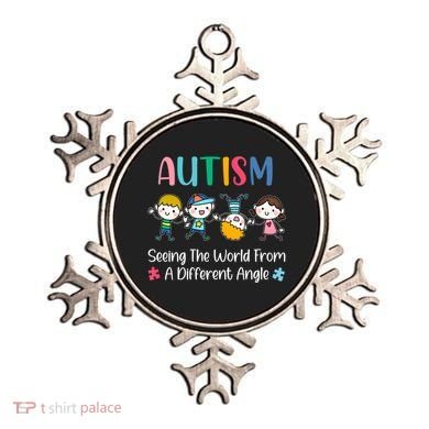 Autism Seeing The World From A Different Angle Gift Ornament