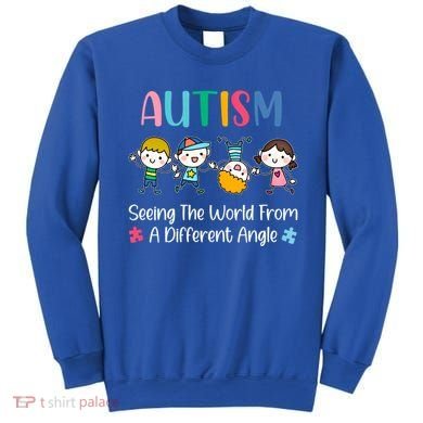 Autism Seeing The World From A Different Angle Gift Sweatshirt