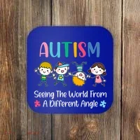 Autism Seeing The World From A Different Angle Gift Coaster thumb 0