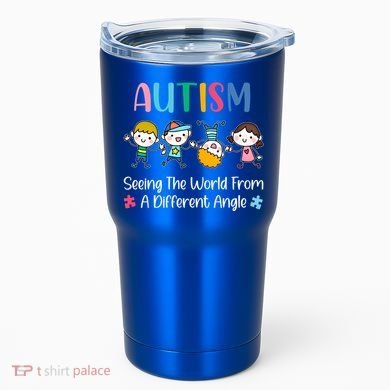 Autism Seeing The World From A Different Angle Gift Tumbler