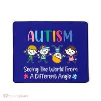 Autism Seeing The World From A Different Angle Gift Mousepad thumb 0