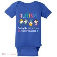Autism Seeing The World From A Different Angle Gift Baby Bodysuit thumb 0