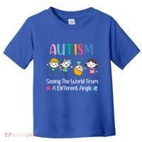 Autism Seeing The World From A Different Angle Gift Toddler T-Shirt thumb 0