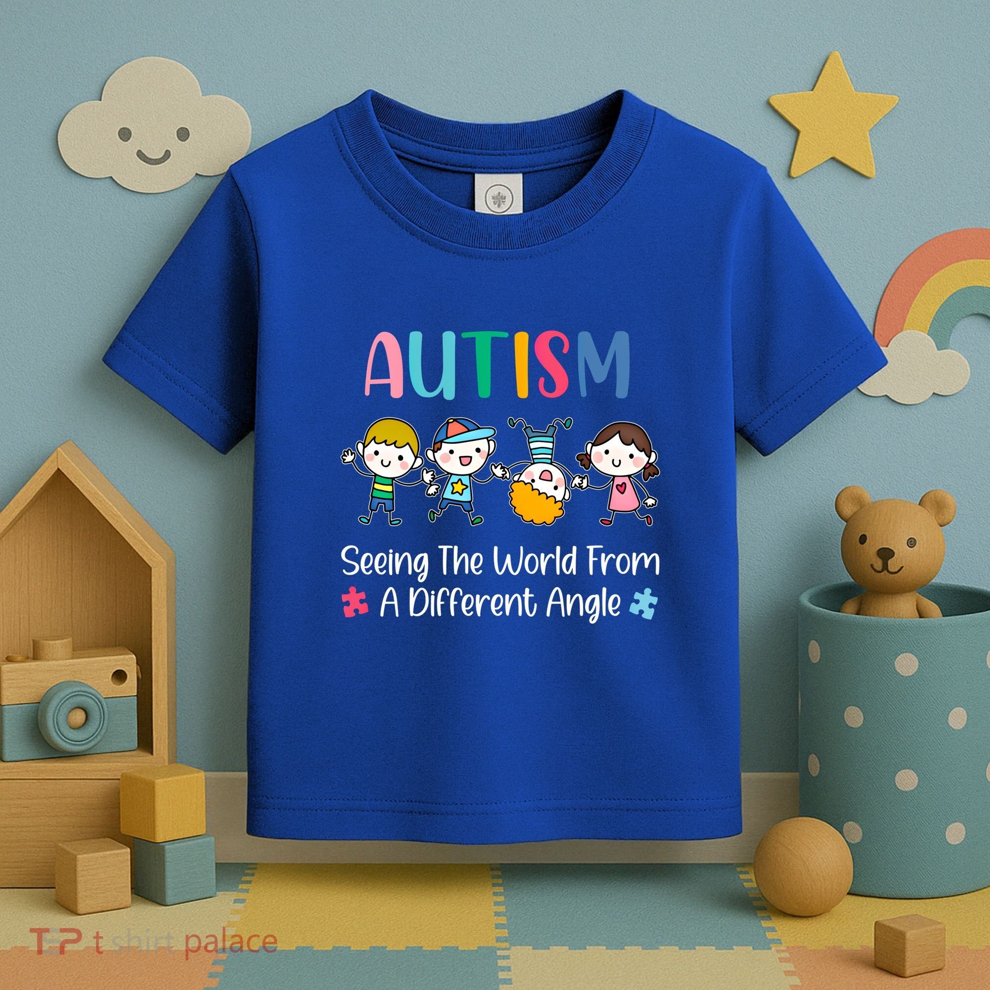 Autism Seeing The World From A Different Angle Gift Toddler T-Shirt