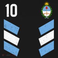 Argentina Soccer Team Jersey 10 Flag Elblem Ornament thumb 1