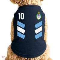 Argentina Soccer Team Jersey 10 Flag Elblem Doggie Tank thumb 0