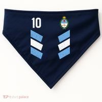 Argentina Soccer Team Jersey 10 Flag Elblem USA-Made Doggie Bandana thumb 0