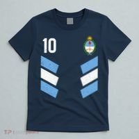 Argentina Soccer Team Jersey 10 Flag Elblem T-Shirt thumb 5