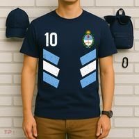 Argentina Soccer Team Jersey 10 Flag Elblem T-Shirt thumb 6