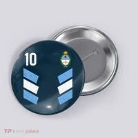 Argentina Soccer Team Jersey 10 Flag Elblem Button thumb 0