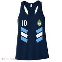 Argentina Soccer Team Jersey 10 Flag Elblem Women's Tank Top thumb 0