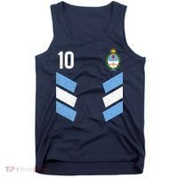 Argentina Soccer Team Jersey 10 Flag Elblem Tank Top thumb 0