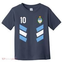 Argentina Soccer Team Jersey 10 Flag Elblem Toddler T-Shirt thumb 0