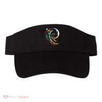 Astronaut surfing through space universe galaxy planets moon Visor thumb 0