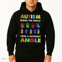 Autism Seeing The World From A Different Angle Hoodie thumb 2