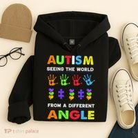 Autism Seeing The World From A Different Angle Hoodie thumb 4