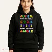 Autism Seeing The World From A Different Angle Hoodie thumb 5
